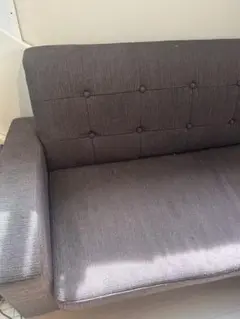 ダークグレー 2人掛けソファ 湯川家具