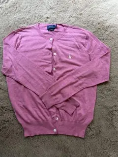 POLO RALPH LAUREN PIMA COTTON カーディガン ピンク