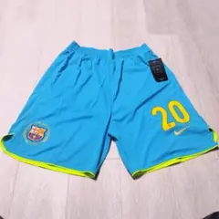 タグ付保管品：非公式 FCバルセロナ#20 ハーフパンツ サイズ2XL