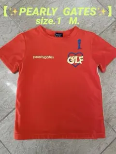 パーリーゲイツ、レディース半袖Tシャツsize.1 M