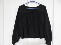 HKWORKSRONDON　長袖ブラウス　スクエアネックプルオーバー　LL　新品