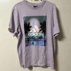 adidas ラベンダー Tシャツ グラフィック　Ｌのサムネイル