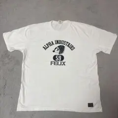 【希少】USA製アルファインダストリーズ フィリックス コラボ Tシャツ 白