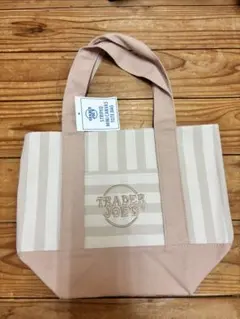 Trader Joe’s ストライプ ミニトート ベージュ 新品のサムネイル