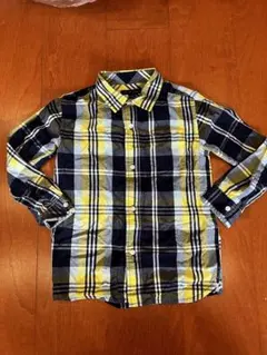 ⭐︎美品⭐︎トミーヒルフィガー チェックシャツ（イエロー/ネイビー）6サイズ120㎝