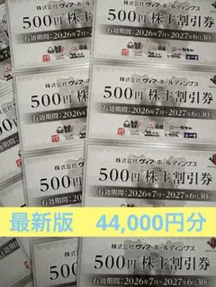 ヴィア・ホールディングス 株主優待割引券 500円券 84枚42000円 - メルカリ