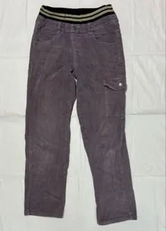 コーデュロイ☆暖かい☆オシャレ☆モーブカラー☆ウエストバンドパンツ☆カーゴパンツ