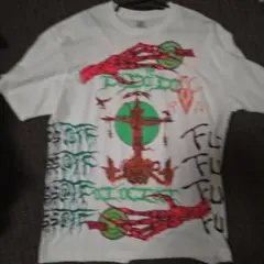 グラフィックプリント Tシャツ XL ホワイト