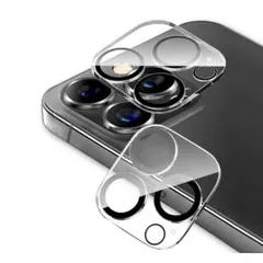 iPhone 14pro 14promax カメラレンズ ガラス 黒縁 2枚