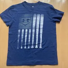 Under Armour ネイビー Tシャツ YSM/JR/PP