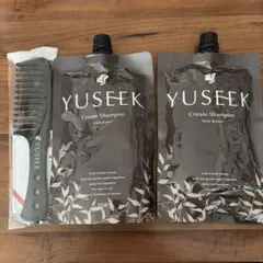 YUSEEK Cream Shampoo 350ml×2個 ダークブラウン - メルカリ