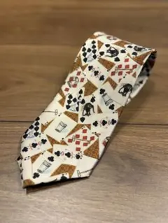 DOLCE & GABBANA トランプ柄 シルクネクタイのサムネイル