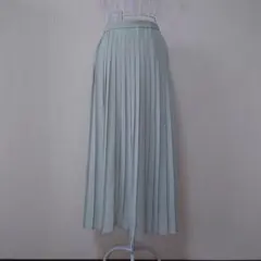 ユニクロ　シフォンプリーツロングスカート　ミントグリーン　Ｓサイズ