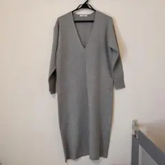 URBAN RESEARCH Vネックニットワンピース