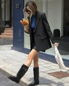 オーバーサイズ ブラック ジャケット