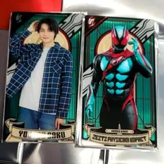 仮面ライダーゼッツ アクリルバナーカード HMV 万津莫 ゼッツ 2枚セット