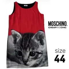 MOSCHINO CHEAP AND CHIC猫プリント ワンピース I44のサムネイル