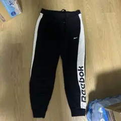 Reebok ジャージパンツ ブラック/ホワイト