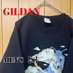 TS94【US輸入】GILDAN(ギルダン)　スウェット【メンズS】ブラック