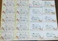 サンキューカード（筆ペン２０枚）