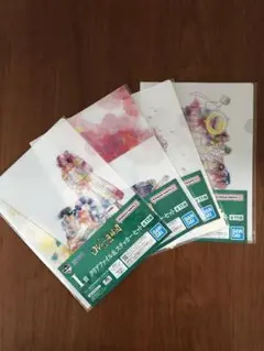 ONE PIECE クリアファイル＆ステッカーセット　1番くじＩ賞　4セット