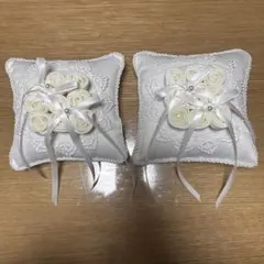 4℃ リングピロー　2個セット　結婚式　エンゲージカバーセレモニー