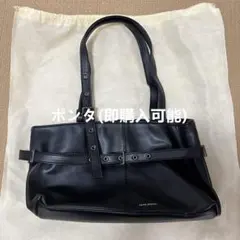 SAMO ONDOHブラックレザーショルダーバッグ SAMO ONDOHブラックレザーショルダーバッグ SAMO ONDOHブラック