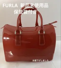新品未使用　FURLA レッド ハンドバッグ