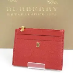 ✨ほぼ未使用✨Burberry フラグメントケース　TBモノグラム　レッド