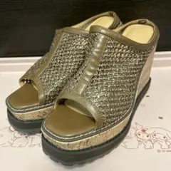 GUウェッジソールサンダル