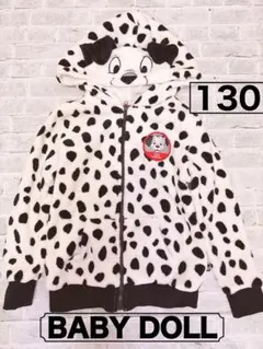 【BABYDOLL】130 ボアフリースパーカー 101匹わんちゃん