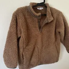 UNIQLOブラウン フリースジャケット 110cm~