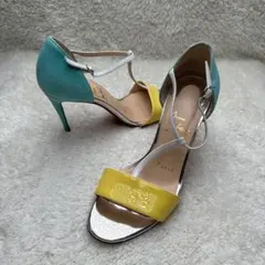 クリスチャンルブタン　マルチカラー　ヒール　36 極美品