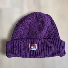 紫色 アクリルニット帽