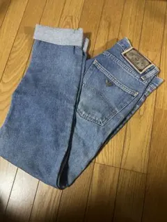 90s〜00s armani jeans 刺繍セミワイドデニム - メルカリ