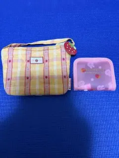 Mother Garden いちご柄 ポーチ 2点セットのサムネイル