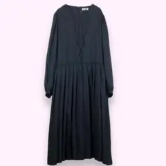 Bibuelle 長袖ロングワンピース　黒　『XL』