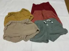 ベビーショートパンツ5点セット 70 80 90 西松屋