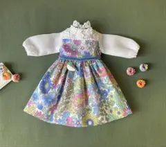 リカちゃん服 ブライスアウトフィット ワンピース ハンドメイド