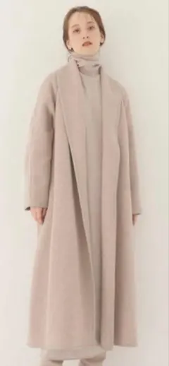 定価7.4万 RAVISSANTLAVIERE アンゴラ×ウール ロングコート - メルカリ