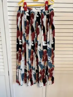 GRL フラワープリント プリーツスカート