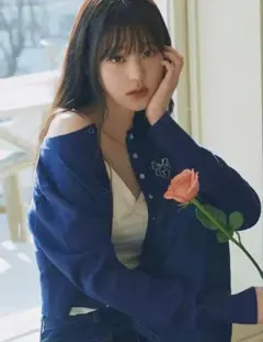 ROLAROLA BUTTON SLIM CARDIGAN NAVY ウォニョン