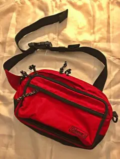 Coleman レッド ボディバッグ ウエストポーチ