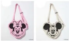 【新品・未使用】ミニーマウス・ミッキーマウス ショルダーバッグ