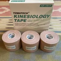 トワテック キネシオロジーテープ 伸縮性粘着テープ スポーツ 5cm 5m 3巻