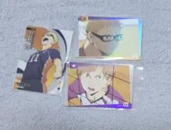 ハイキュー 白布賢二郎 ステッカー 各17枚 34枚セット ハイキュー!! 烏野高校 VS 白鳥沢学園高校 マグネットステッカー 白布