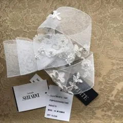 【美品】VeraWang サッシュベルト⭐︎ホワイト VERA WANG White by Vera Wang ホワイトヴェラウォン サッシュ