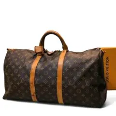 美品 ルイヴィトン モノグラム M41422 キーポル60 ボストンバッグ ハンドバッグ PVCレザー 旅行カバン LOUIS VUITTON ＋