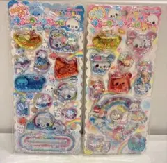 2点セット♥︎かおりつき♥︎ウォーターインシール♥︎あわわ♥︎キラうさツインズ