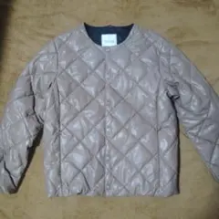 TAION キルティングジャケット ベージュ